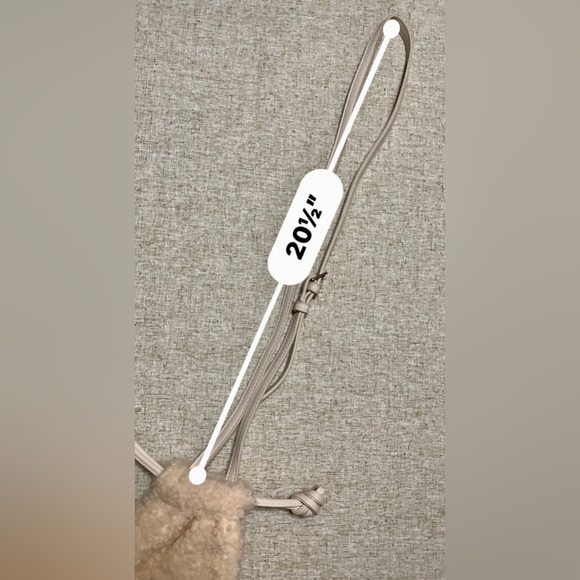 🍀Universal Thread Bags | Cream Sherpa Fuzzy Phone Crossbody#🍀UNIVER - Picture 13 of 13